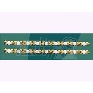 Gold and diamond tennis bracelet