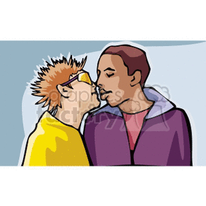 gay couple kissing