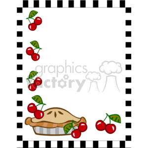 Cherry pie border