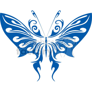  blue fun butterfly vinyl ready