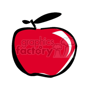 red apple