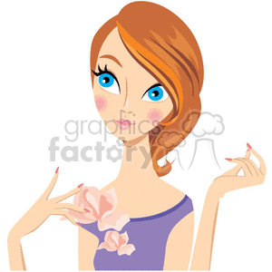 cute cartoon girl