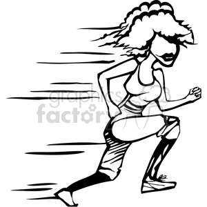 woman running