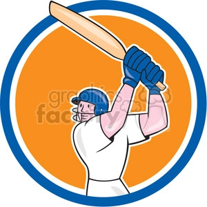 cricket player batting OL 1114 CIRC