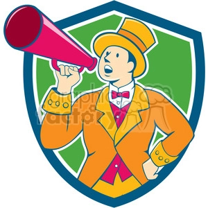 circus ringmaster bullhorn CREST