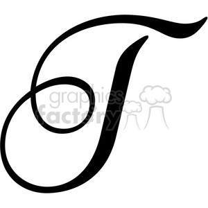 The clipart image shows a monogram letter 