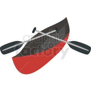 canoe vector clipart