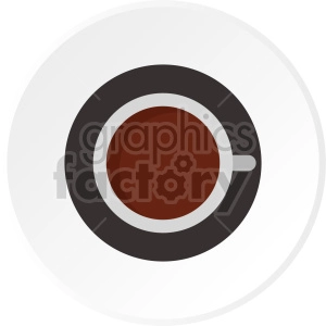 tea cup on saucer vector clipart