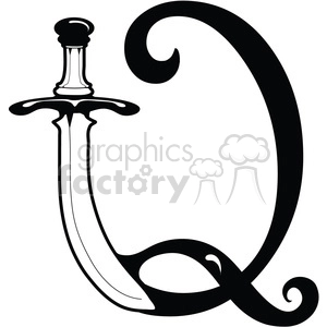 Letter Q Sword