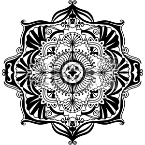 mandala geometric vector design 002