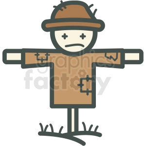 scarecrow vector icon