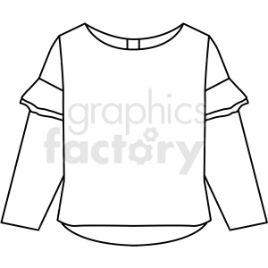 black white shirt icon vector clipart