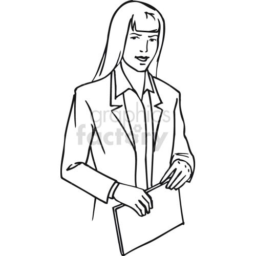 female lawyer black white