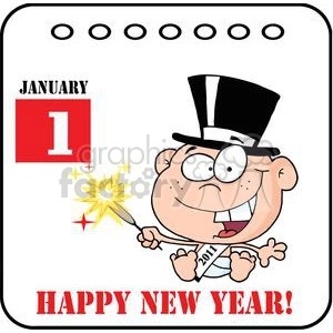 3735-New-Year-Baby-Cartoon-Callendar