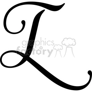 The clipart image shows a monogram letter 