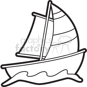 cartoon sailboat