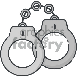 handcuffs vector art