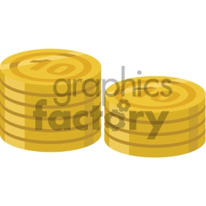 coins vector flat icon