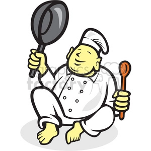 chef buddha sitting