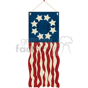 4th July Flag Streamer Craft