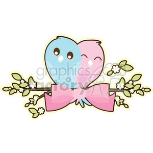 Bird Banner cartoon character illustration