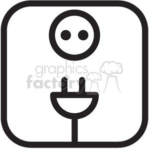 electric power plug vector icon