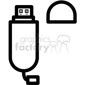 usb flash drive vector icon