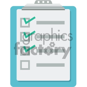 clipboard vector flat icon