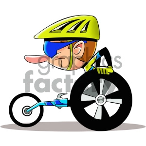 cartoon disabled racer