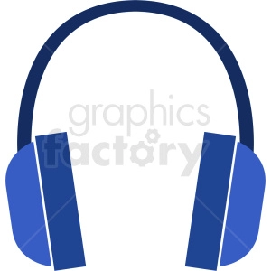 blue headphones icon