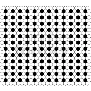 The clipart image features a repeating pattern of interlocking hexagons and pentagons that collectively mimic the surface of a traditional black and white soccer ball.