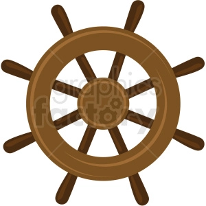 ship wheel vector clipart no background