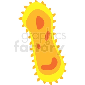 cartoon virus clipart icon