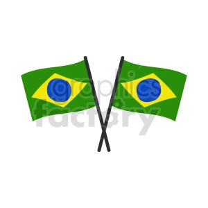 Flag of Brazil vector clipart 1