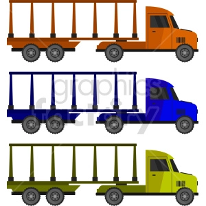 semi hauler vector graphic bundle