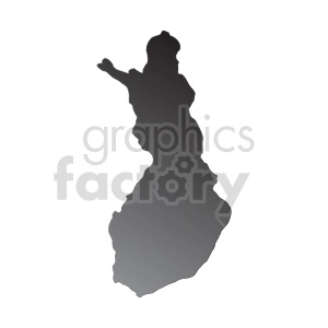 finland gradient vector clipart