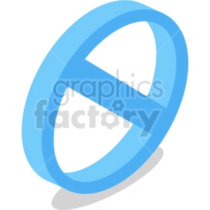 isometric ban cancel symbol vector icon clipart 5