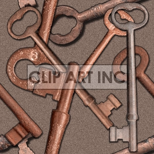 Skeleton key tiled background