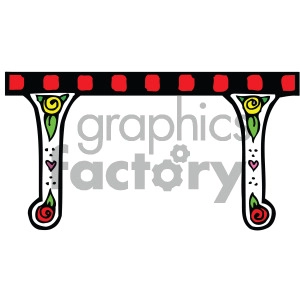 cartoon table clipart