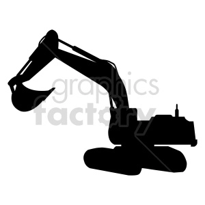 excavator vector graphic design