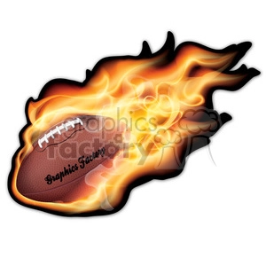 flaming football