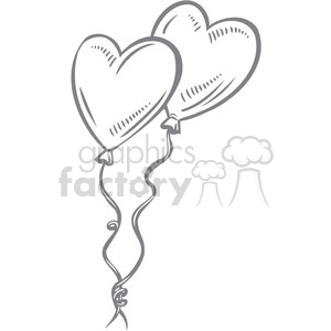 faded heart balloons