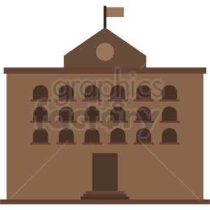 university vector building icon design