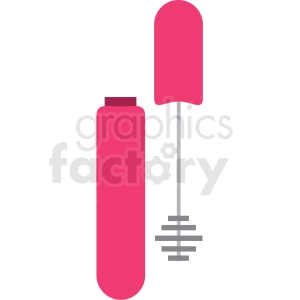 pink mascara vector clipart