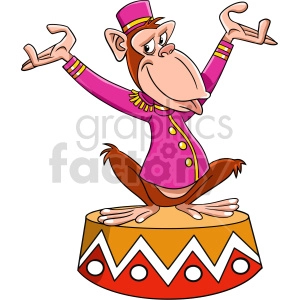 cartoon circus ape clipart