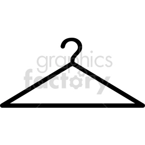 cloths hanger vector clipart