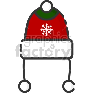 beanie hat christmas icon