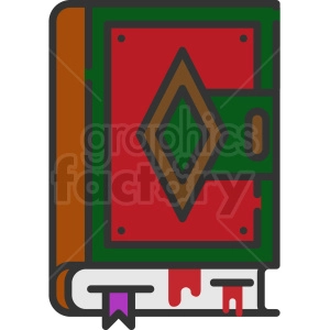 magic spell book vector icon