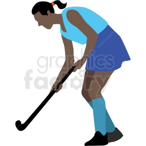 latin playing field hockey vector clipart