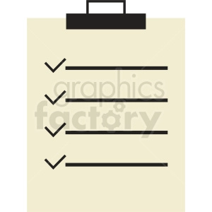 list vector clipart